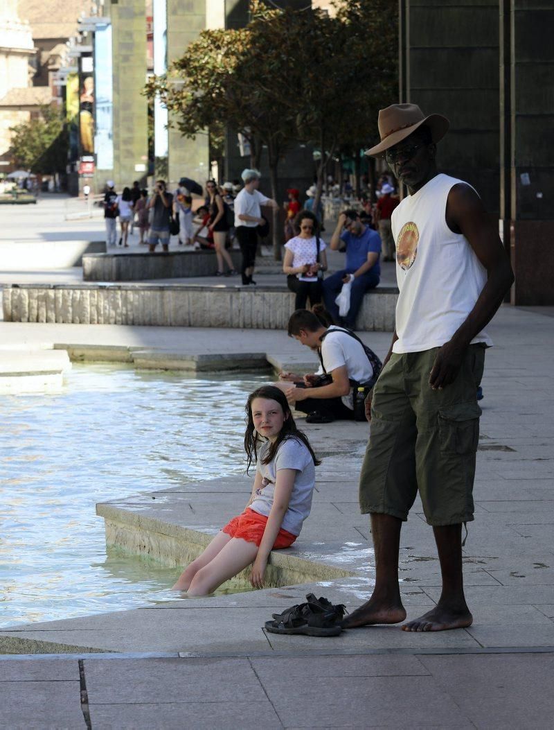 Calor en Zaragoza, 9 de julio agosto