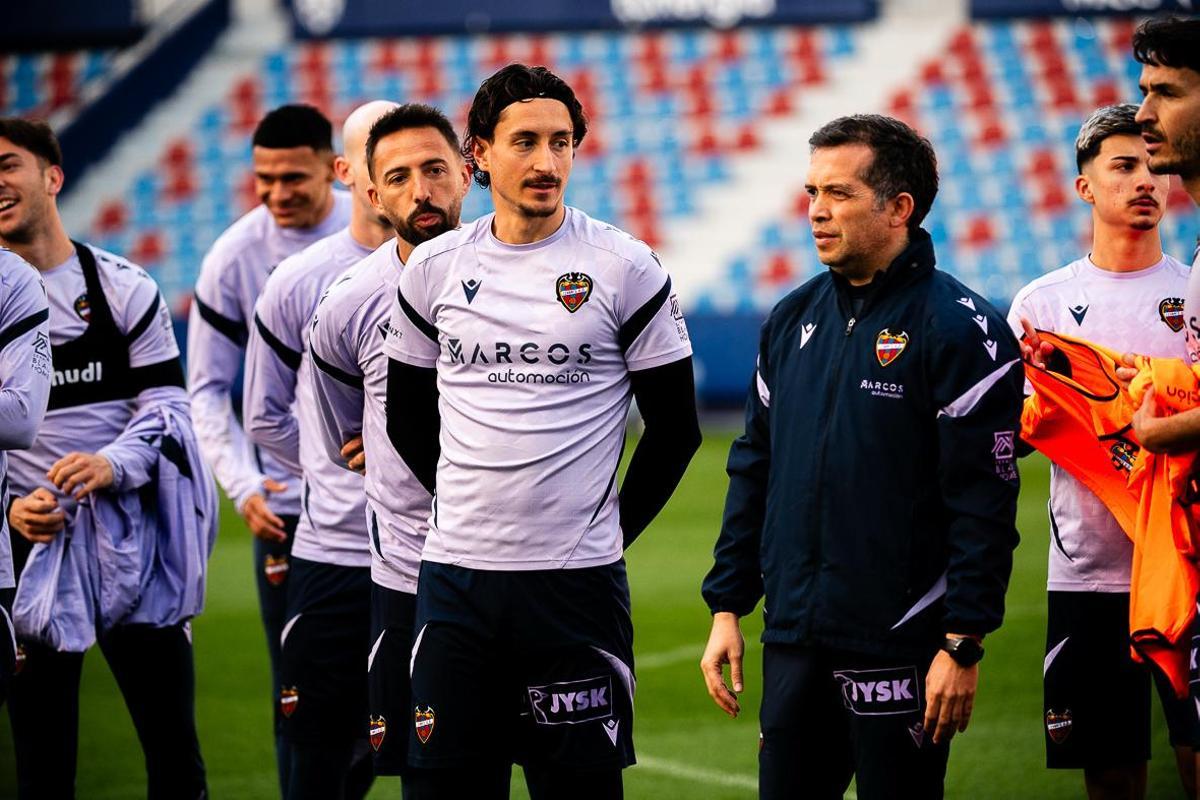 Castro, en el Ciutat durante un entrenamiento.