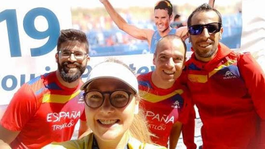 Españoles en el &#039;photocall&#039; de Pontevedra. // FdV