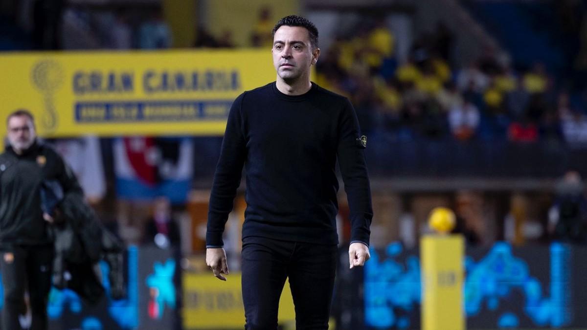 Xavi Hernández, en el primer partido del 2024