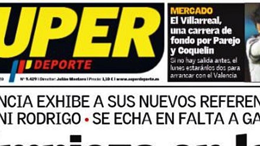 Esta es la portada de SUPER de este jueves