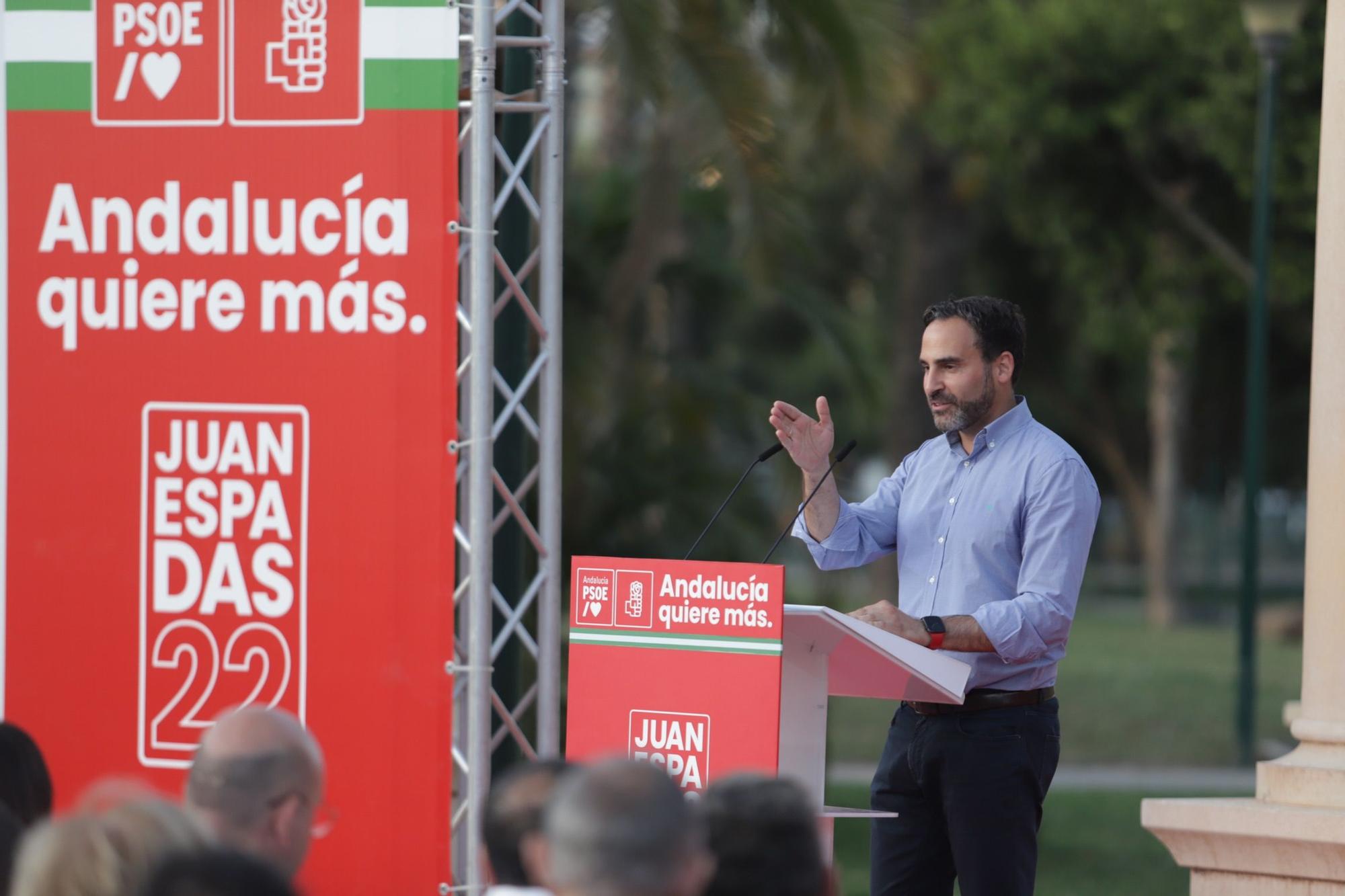 Acto de Juan Espadas, candidato del PSOE a las elecciones andaluzas, en Málaga