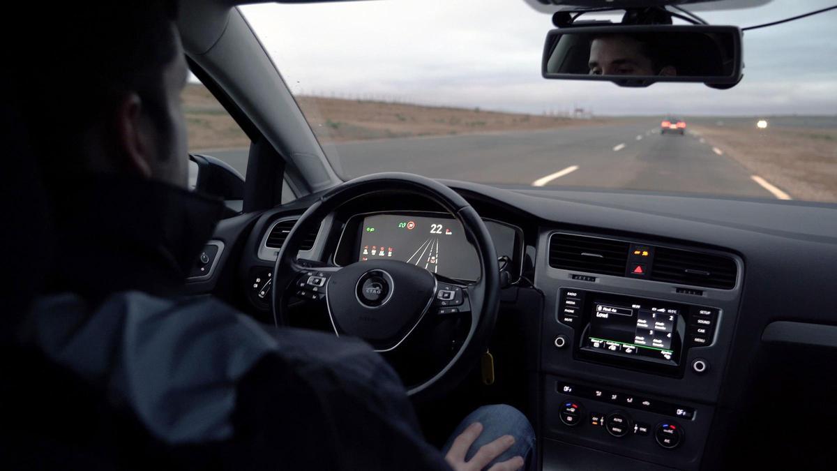 Prueba de conducción automatizada en las instalaciones del CTAG.