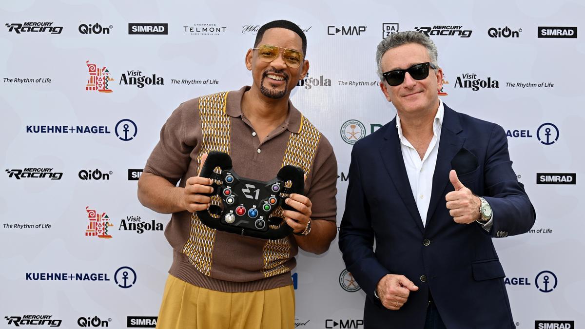 Will Smith, junto a Alejandro Agag