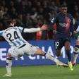 Ousmane Dembélé durante el partido ante la Real Sociedad