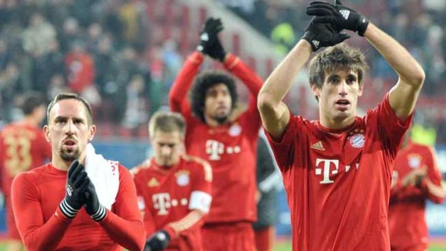 Los jugadores del Munich celebran su victoria.