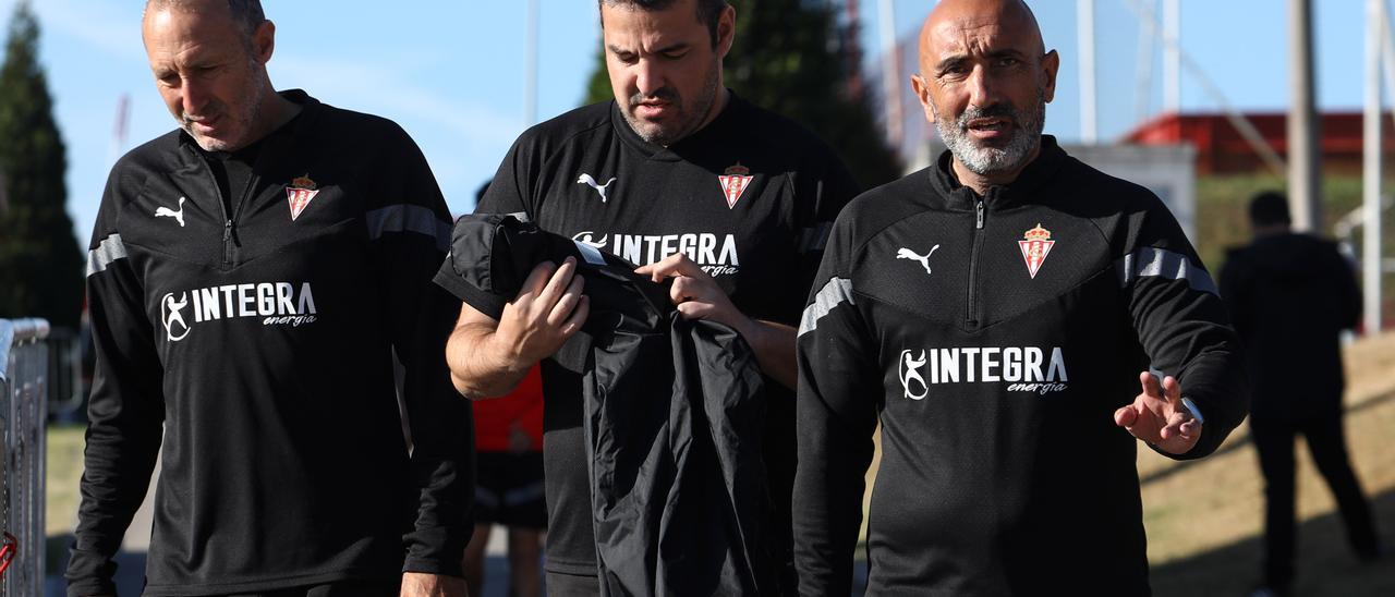 ENTRENAMIENTO DEL SPORTING, MAREO.