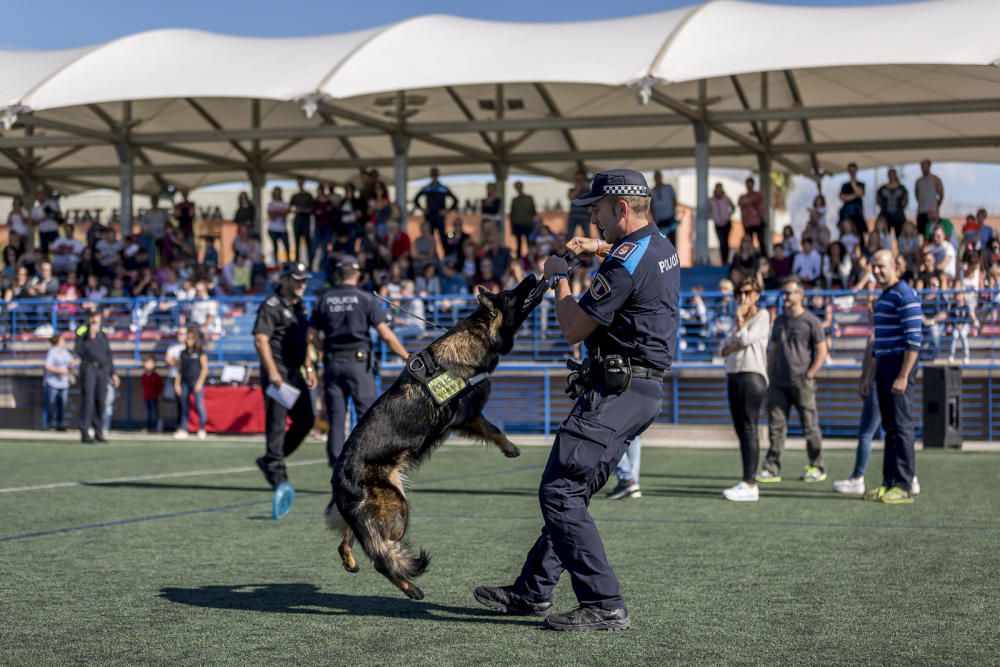 Perros policía en acción en la Nucía