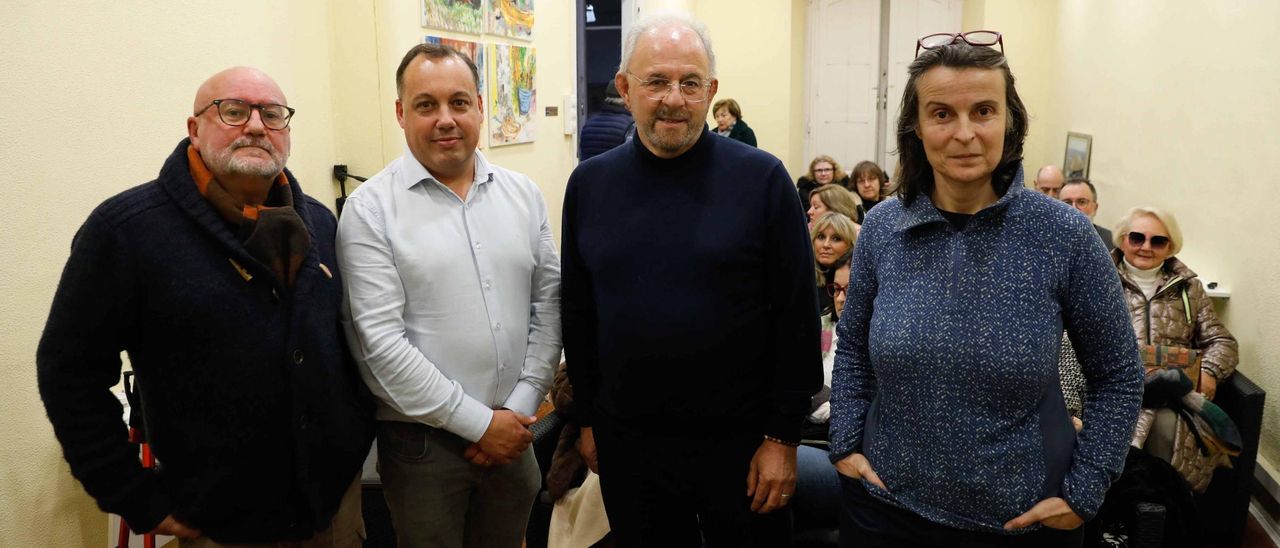 Julio Garrido, Pelayo García, Francisco Zarracina y Alejandra Mier.