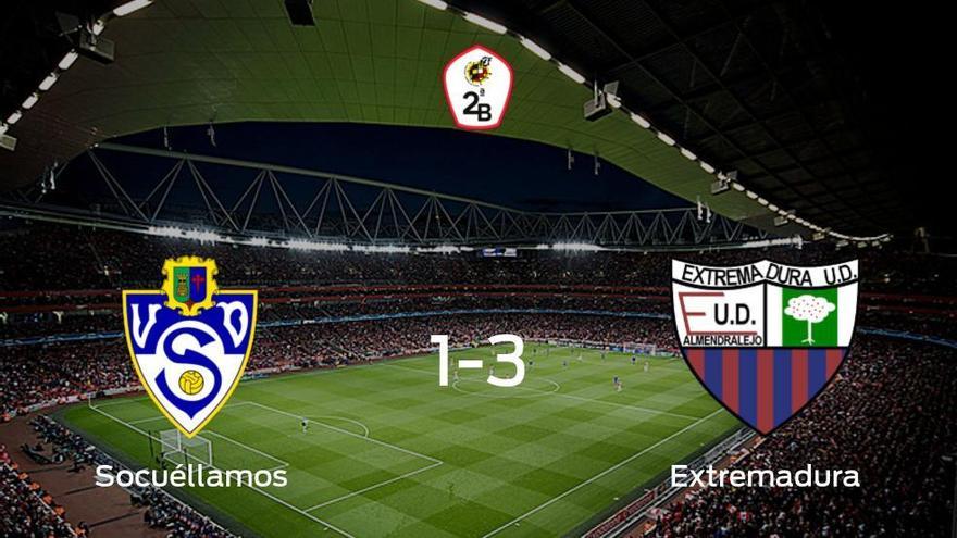 El Extremadura UD vence 1-3 en casa del Socuéllamos