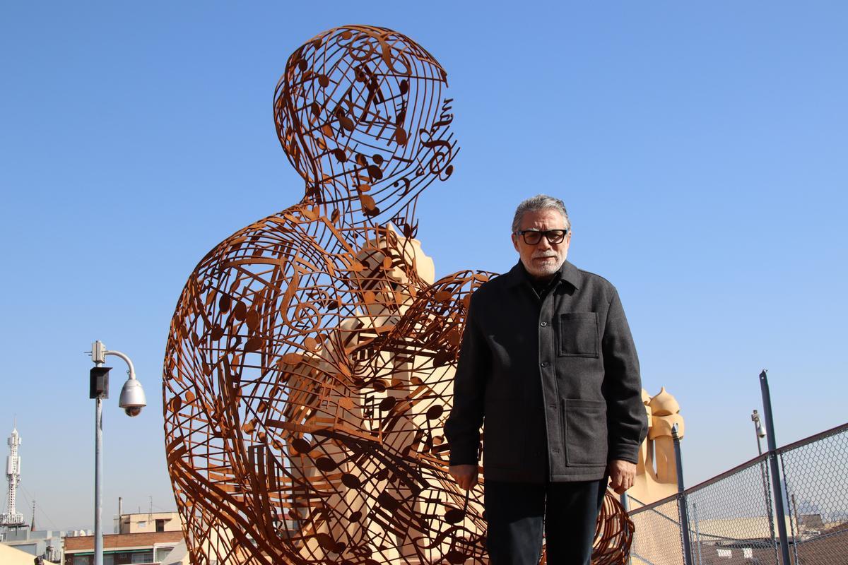 Una escultura de Jaume Plensa corona La Pedrera