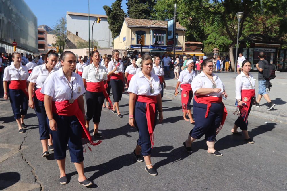 La procesión de la Virgen del Carmen por las calles de El Palo.