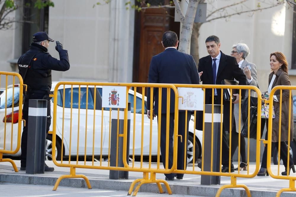 Arribada del major Josep Lluís Trapero al Tribunal Suprem
