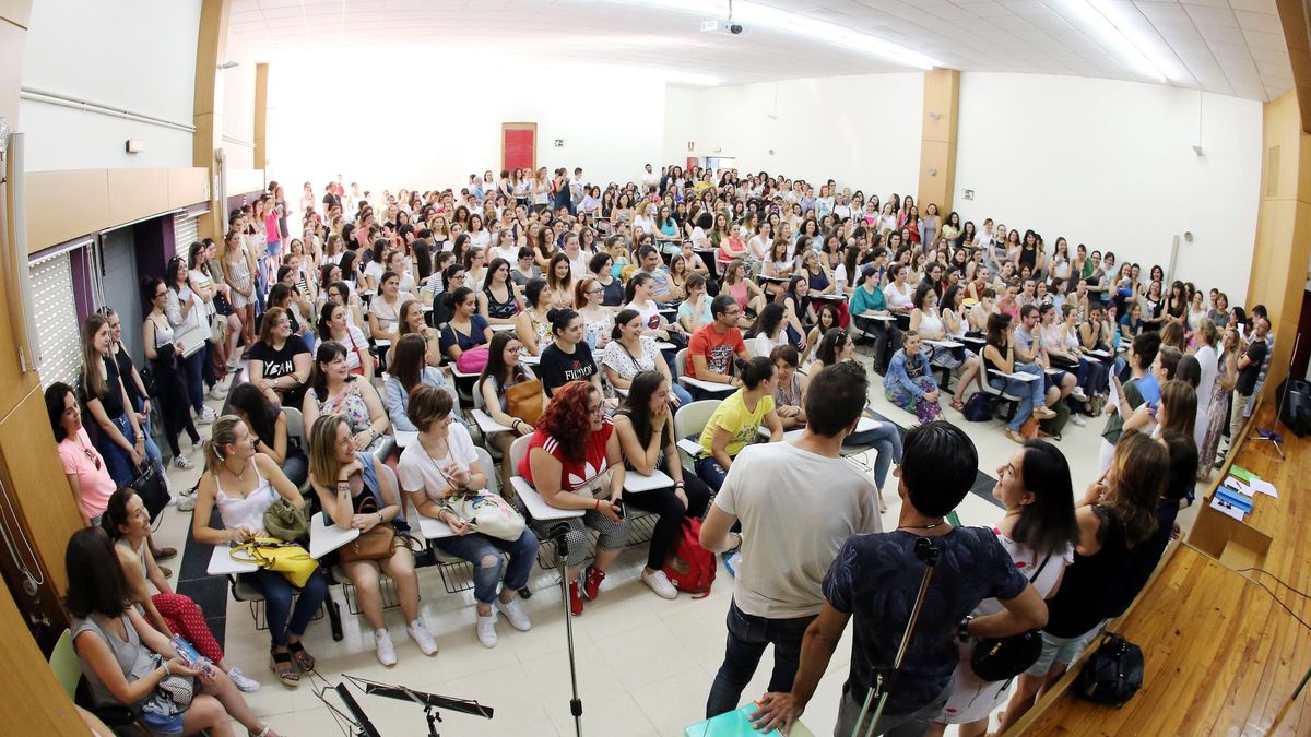 Una ope de educación antes de la pandemia.