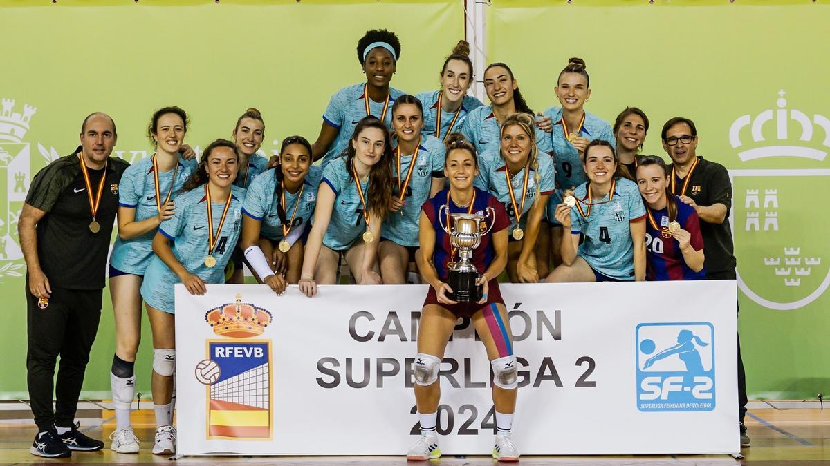 TARRAGONA SPSP and BARÇA CVB are proclaimed Superliga 2 champions