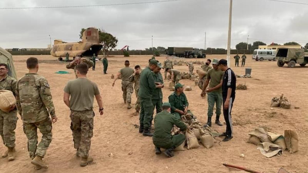 Maniobras militares conjuntas de EEUU y Marruecos.