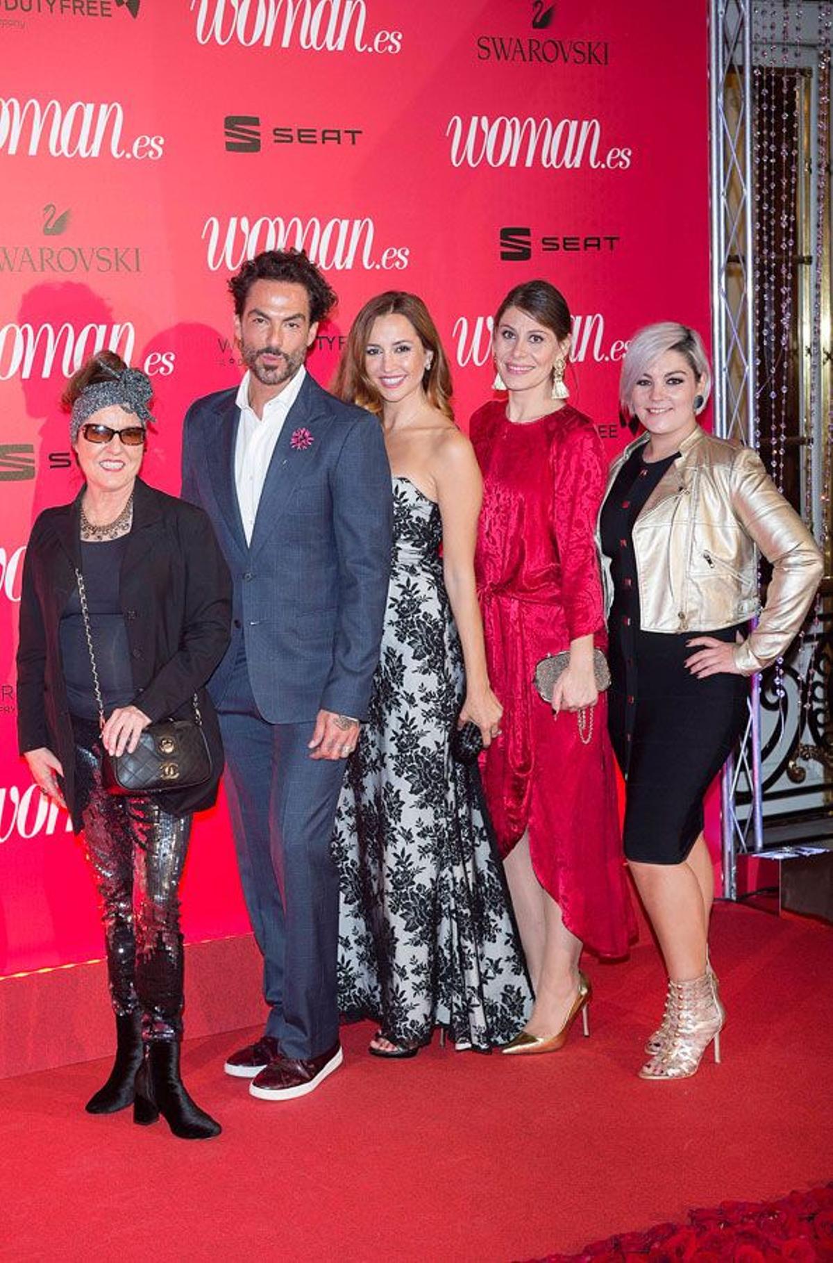El equipo de Moroccanoil y Epicentric, colaboradores del evento en los Premios Woman