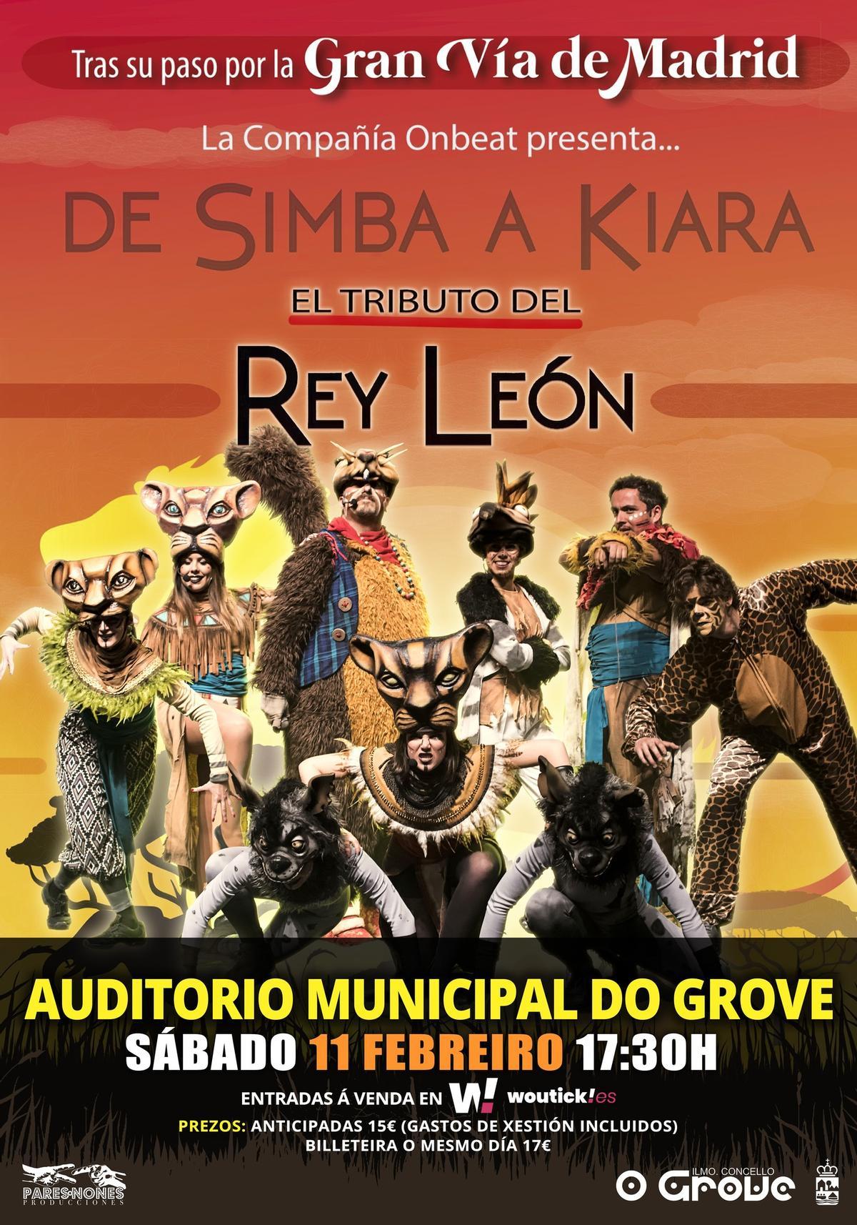 El cartel anunciador del musical.