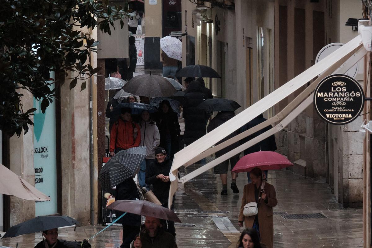 Así ha sido el paso de la borrasca Marta por Málaga capital Así ha sido el paso de la borrasca Marta por Málaga capital