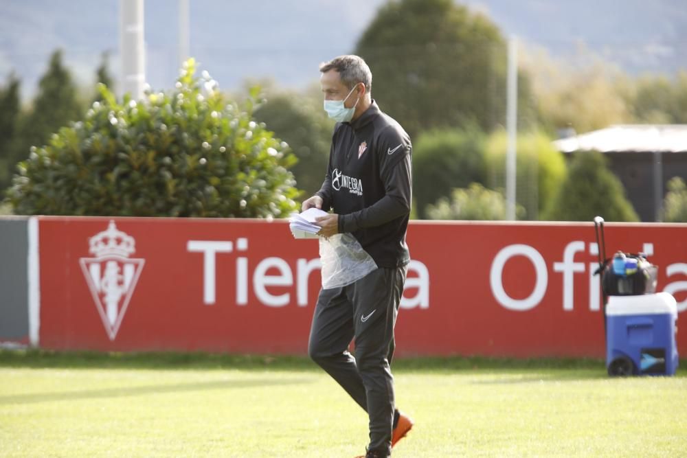 Entrenamiento del Sporting en Mareo.