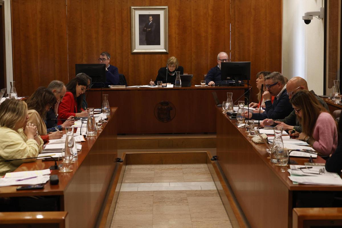 Un momento del pleno de Avilés