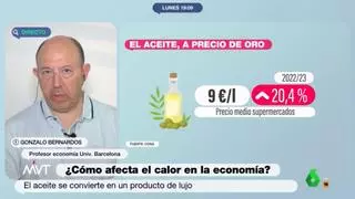 El economista Gonzalo Bernardos pronostica lo peor para el precio del aceite de oliva