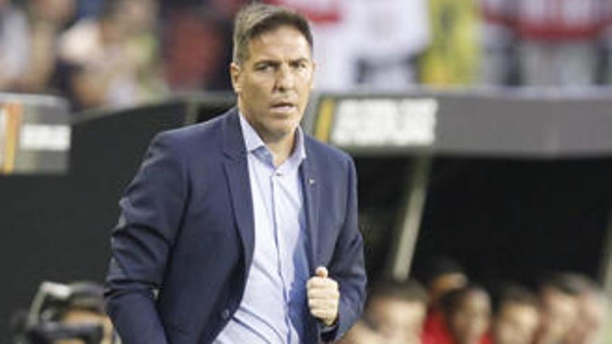 Berizzo, durante el partido // JOSÉ LORES