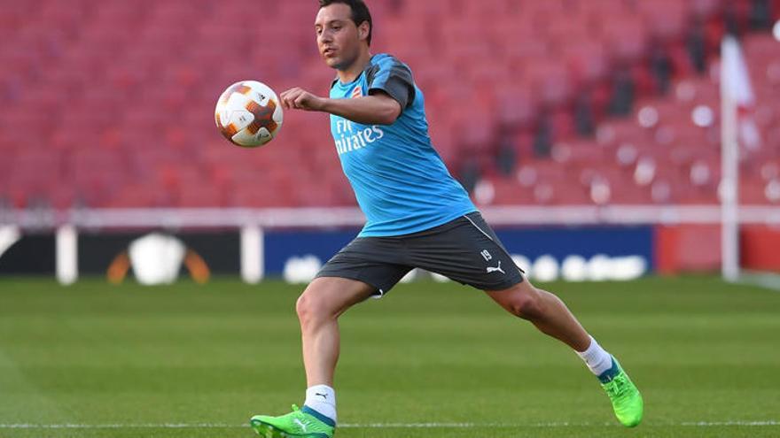 Cazorla vuelve a entrenarse en el Emirates