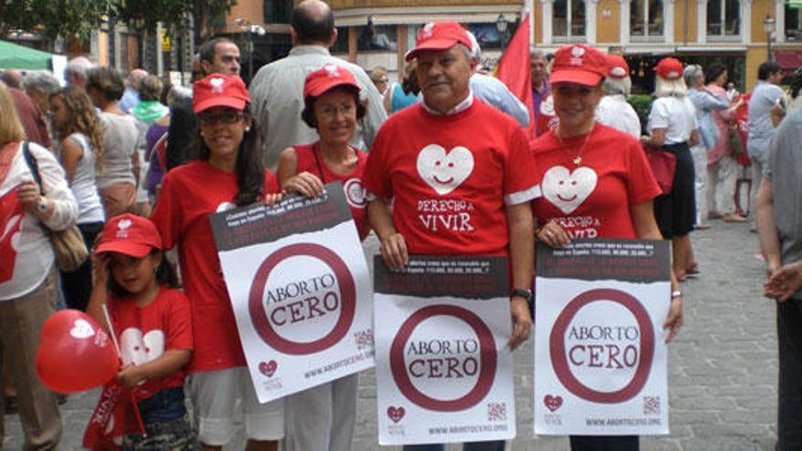 Protesta en Cort contra el aborto