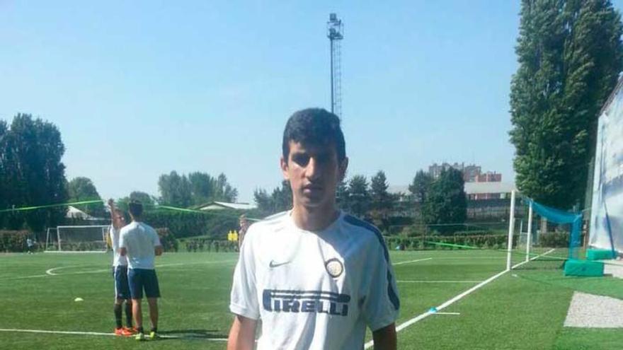 Jacobo Castilla, durante su etapa en el Inter.