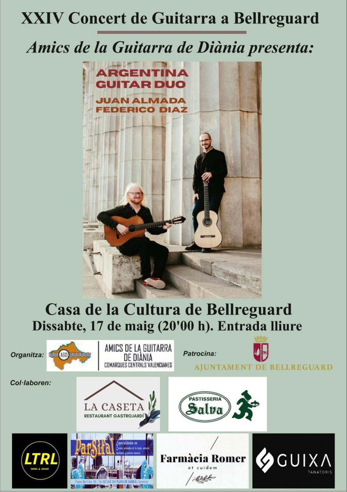 Bellreguard ofrece una actuación de guitarristas