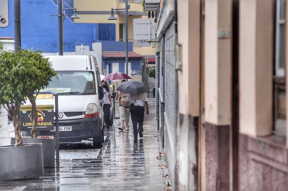 El norte de Tenerife vivió episodios de fuertes lluvias.