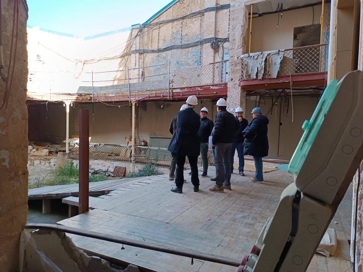 Visita técnica al teatro de Sóller.