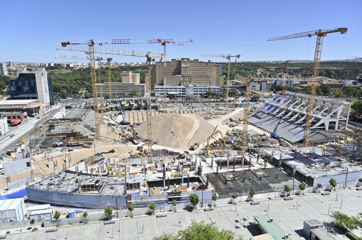Estado de las obras de La Romareda.