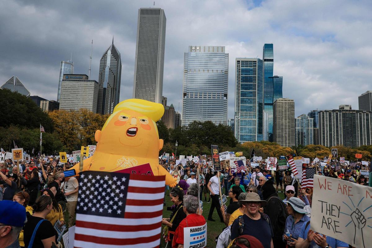 Miles de personas llenan las calles de EEUU en la protesta No Kings contra la Administración Trump