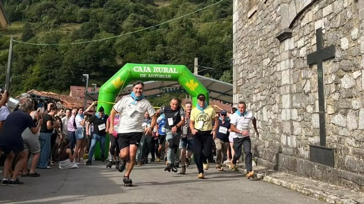Carrera de madreñes en Bezanes (Caso)