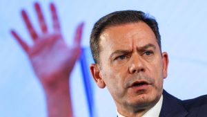 El primer ministro en funciones y candidato de la Alianza Democrática, Luís Montenegro.