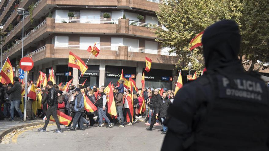 Imatge de la manifestació que ha tingut lloc a Manresa