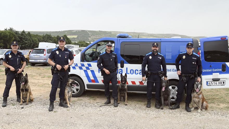 Los perros policía de Burgos, todo un ejemplo