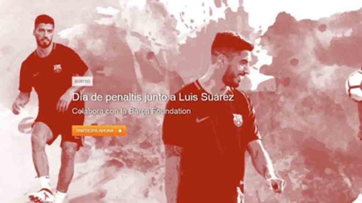 Luis Suárez, protagonista de una campaña solidaria