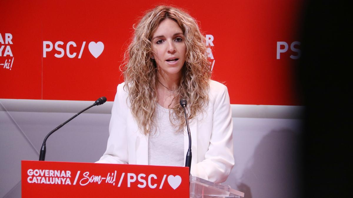 La portaveu del PSC, Èlia Tortolero