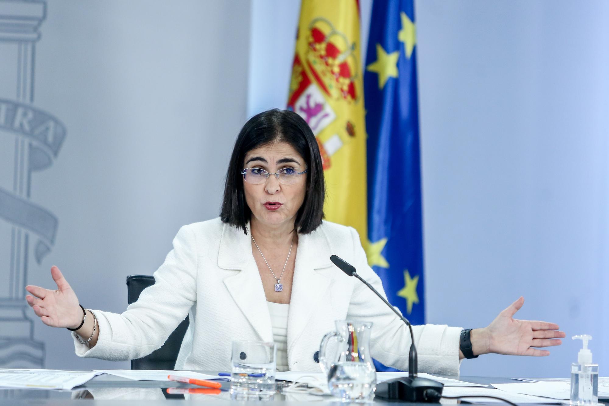 Carolina Darias, durante la rueda de prensa del Consejo de Ministros