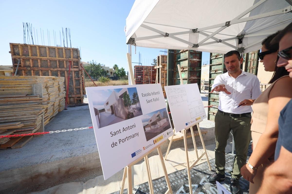 Galería: visita a las obras de la nueva escoleta de Sant Rafel