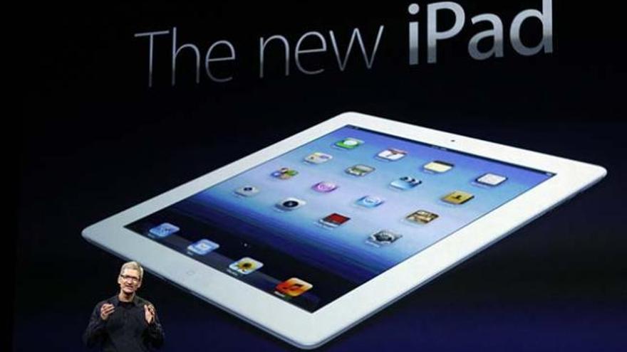 Imagen de la presentación del nuevo iPad.