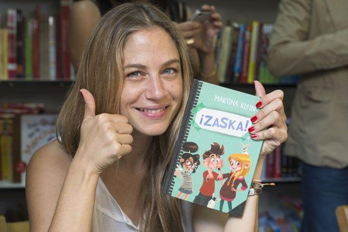 Martina Klein, en la presentación de su libro infantil Zaska!.