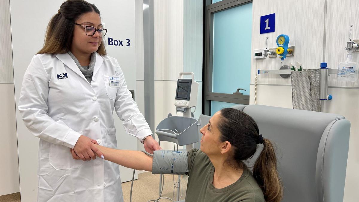 Una paciente es atendida en HM Hospitales