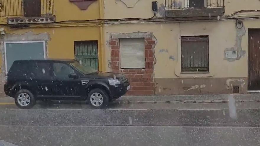 Granizo en Ayora.