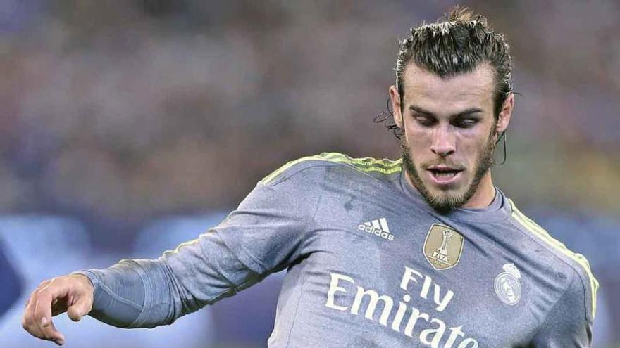 Bale jugando contra el Manchester City.