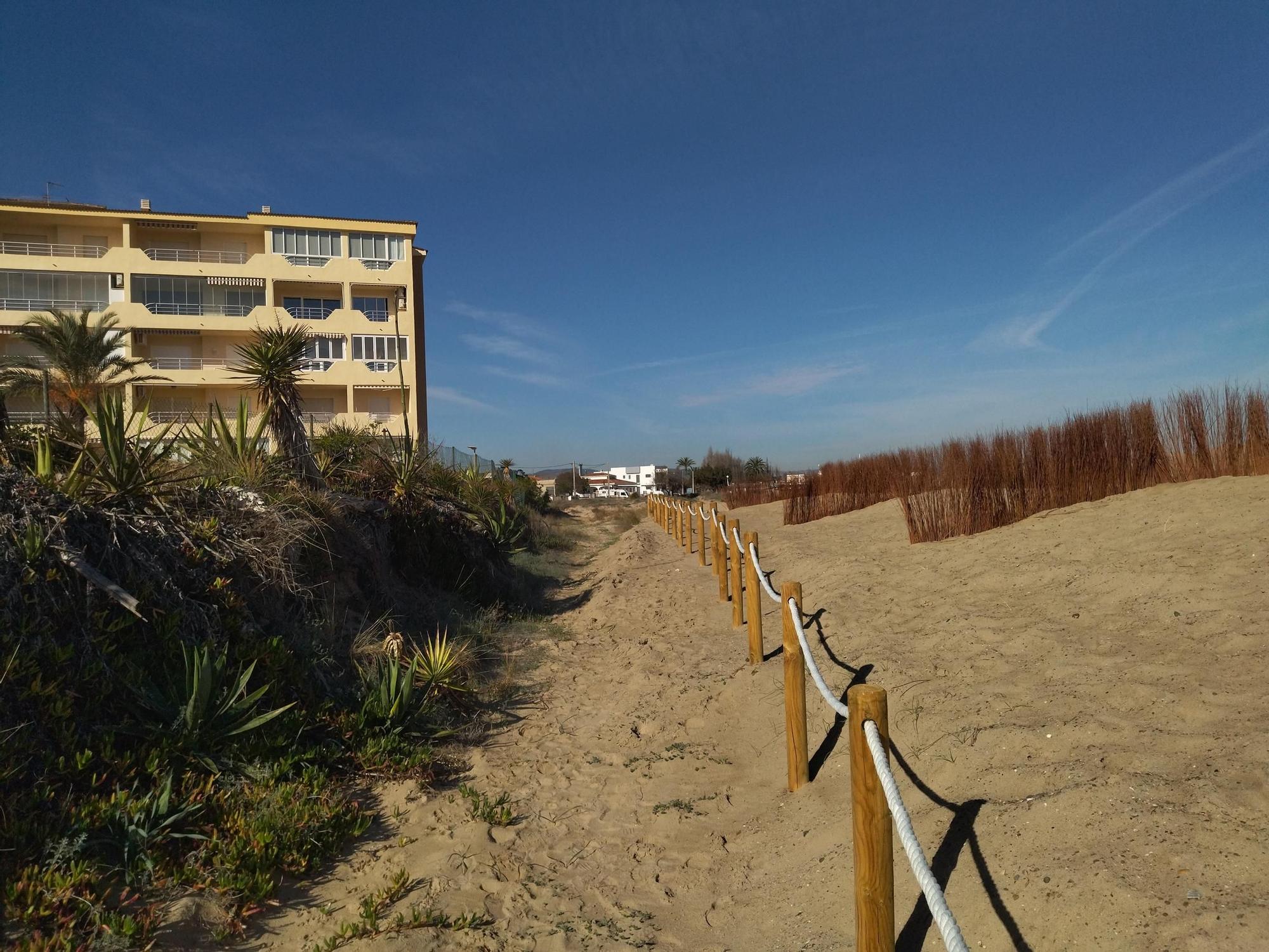 Las imágenes de la espectacular regeneración de la playa de les Deveses de Dénia