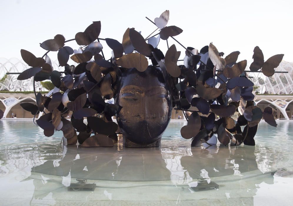 Presentación de las esculturas de Valdés en la Ciudad de las Artes y las Ciencias